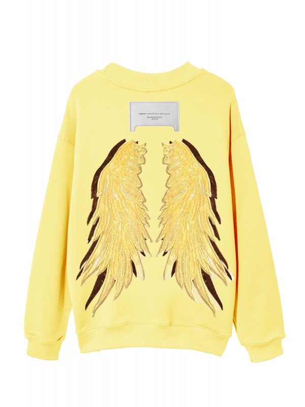 SUDADERA MWM ALAS BORDADAS