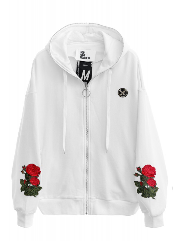 SUDADERA MWM ALAS WINGS&ROSES CON CAPUCHA