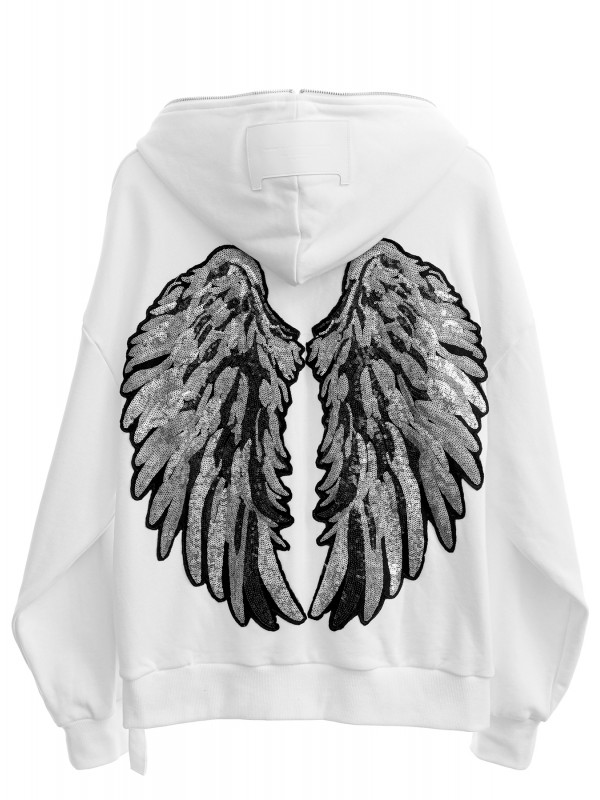 ROSES & WINGS ZIP HODDIE