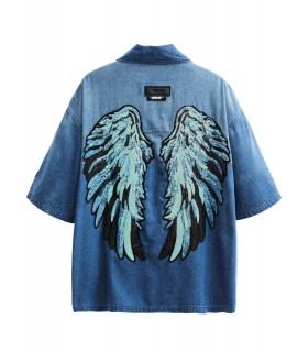 CAMISA MWM ALAS WINGS CON BOLSILLOS CARGO