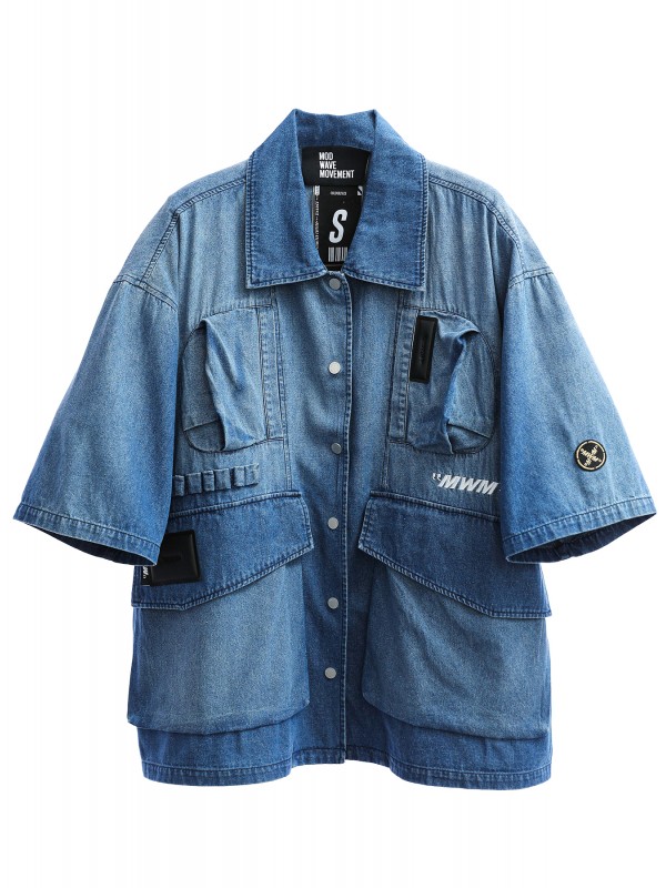 CAMISA MWM ALAS WINGS CON BOLSILLOS CARGO