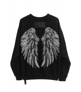 SUDADERA MWM ALAS WINGS&ROSES