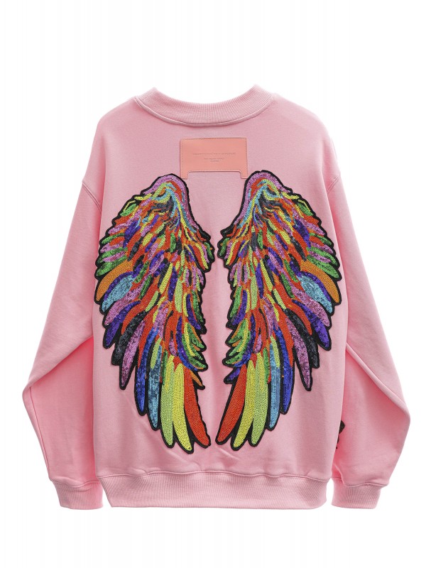 SUDADERA MWM ALAS WINGS&ROSES
