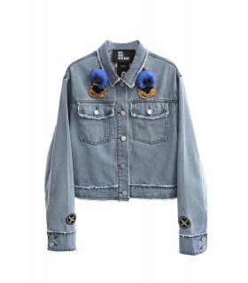 MWM TEDDY BEAR DENIM JACKET