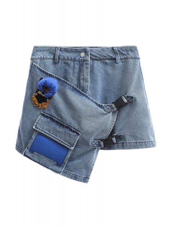 TEDDY DENIM SKIRT