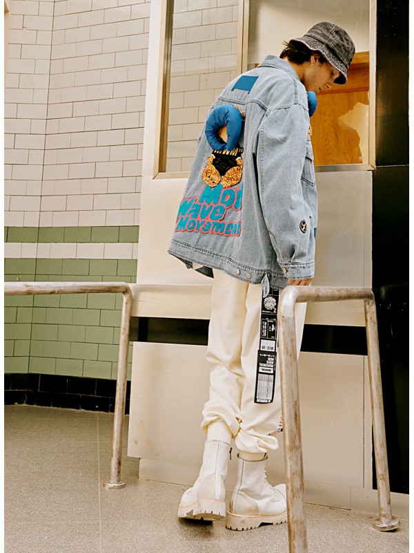 MWM TEDDY BEAR DENIM JACKET