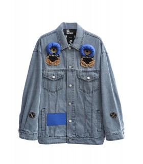 MWM TEDDY BEAR DENIM JACKET