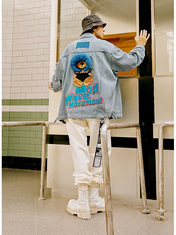 MWM TEDDY BEAR DENIM JACKET