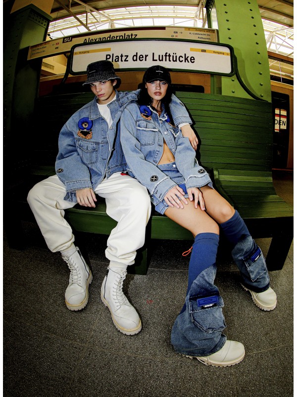 MWM TEDDY BEAR DENIM JACKET