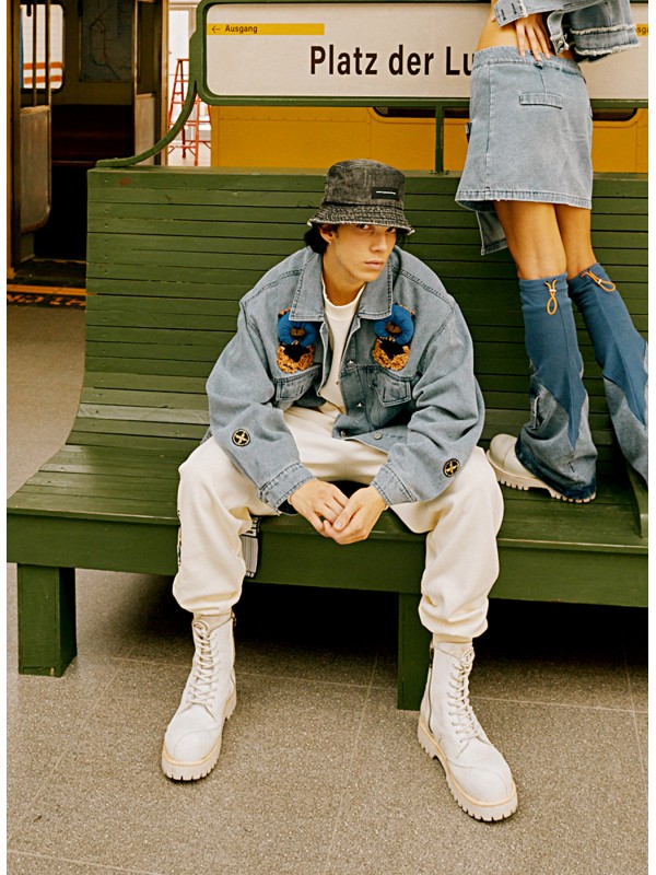 MWM TEDDY BEAR DENIM JACKET