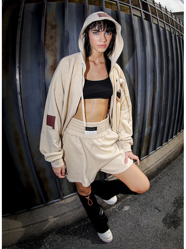 TEDDY HOODIE WITH ZIP