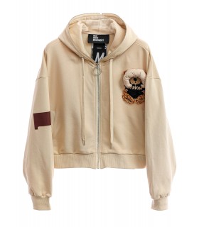 SUDADERA TEDDY CON CAPUCHA