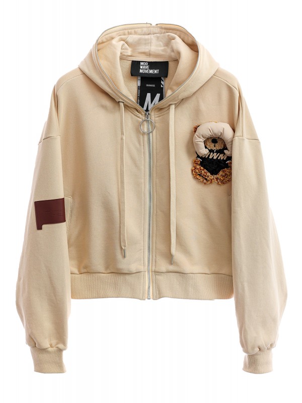 TEDDY HOODIE WITH ZIP