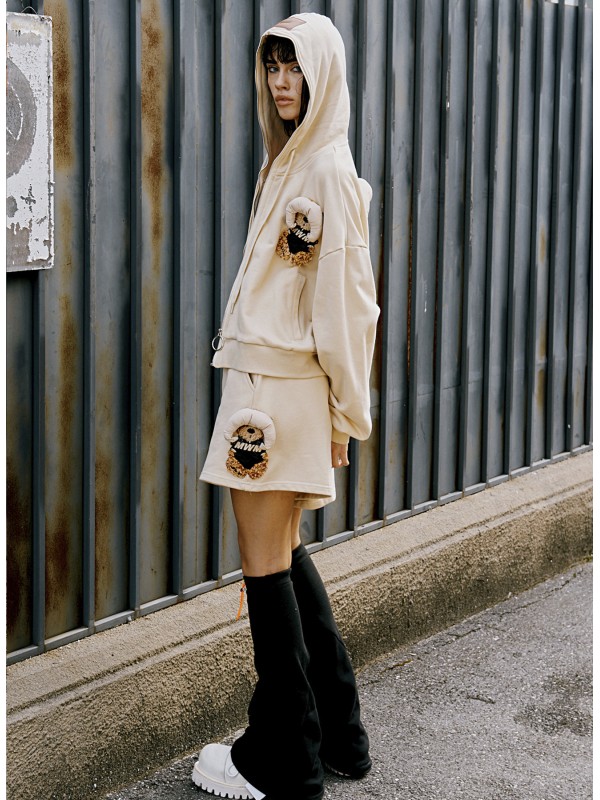 TEDDY HOODIE WITH ZIP
