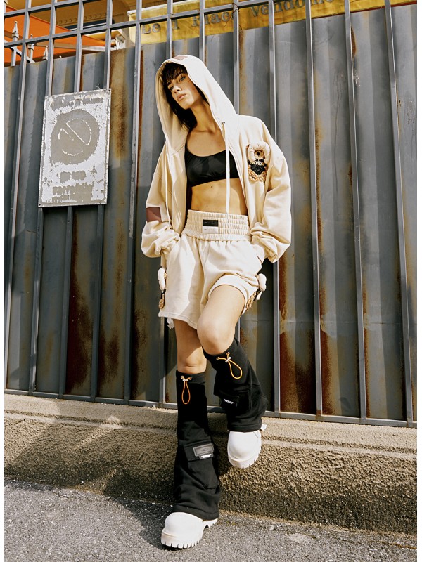 TEDDY HOODIE WITH ZIP