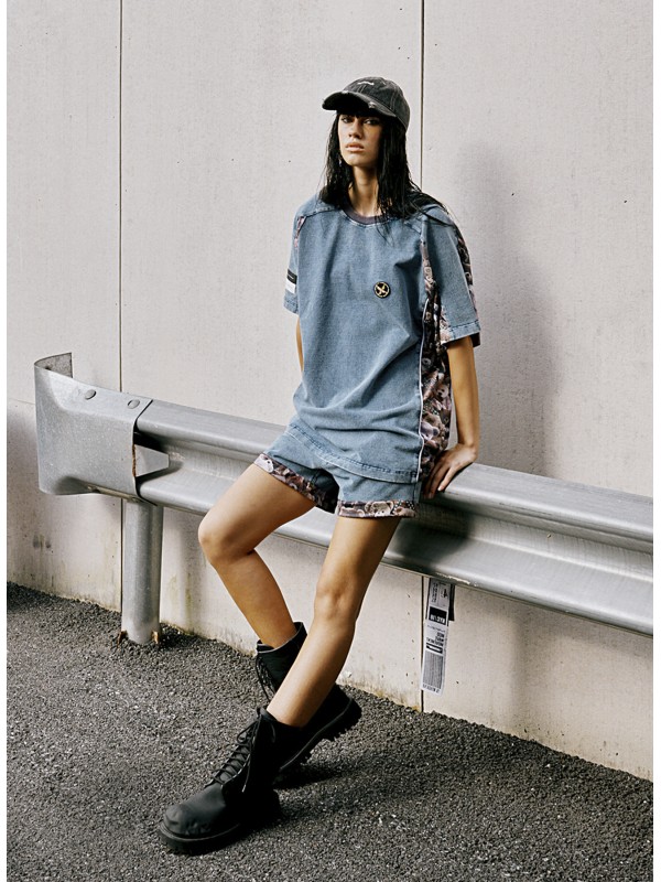 MWM TEDDY BEAR DENIM T-SHIRT