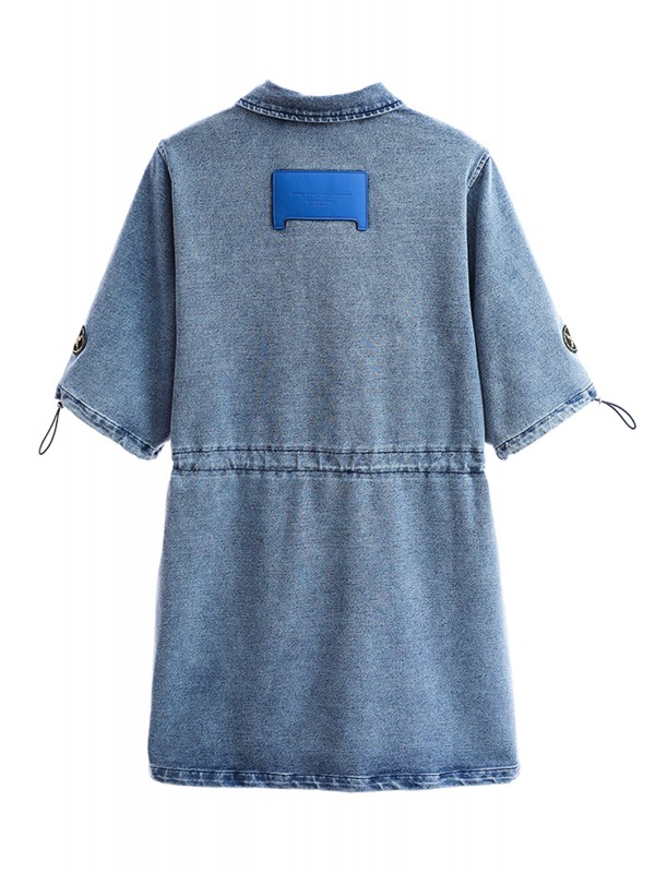 MWM TEDDY BEAR DENIM DRESS