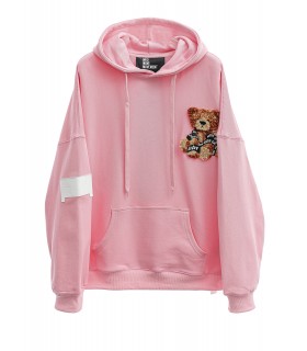 SUDADERA TEDDY CON CAPUCHA