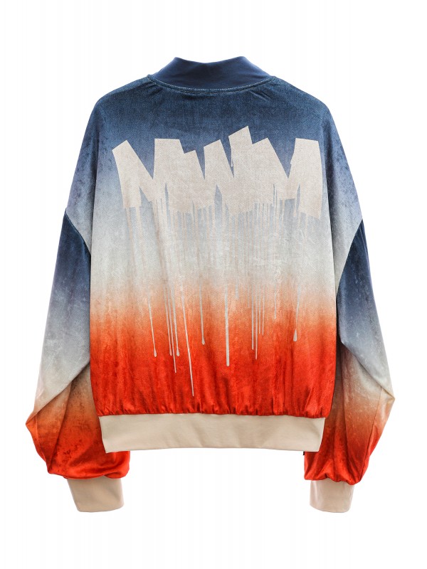 BOMBER REVERSIBLE MWM EFECTO DEGRADADO
