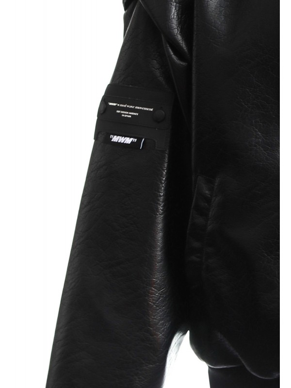 MWM LEATHER HOODIE JACKET