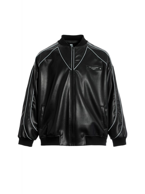 STRASS WINGS LEATHER JACKET