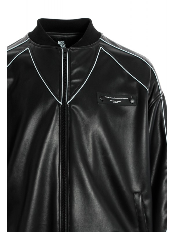 STRASS WINGS LEATHER JACKET