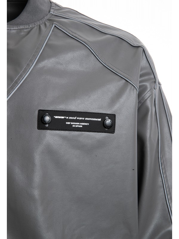 STRASS WINGS LEATHER JACKET