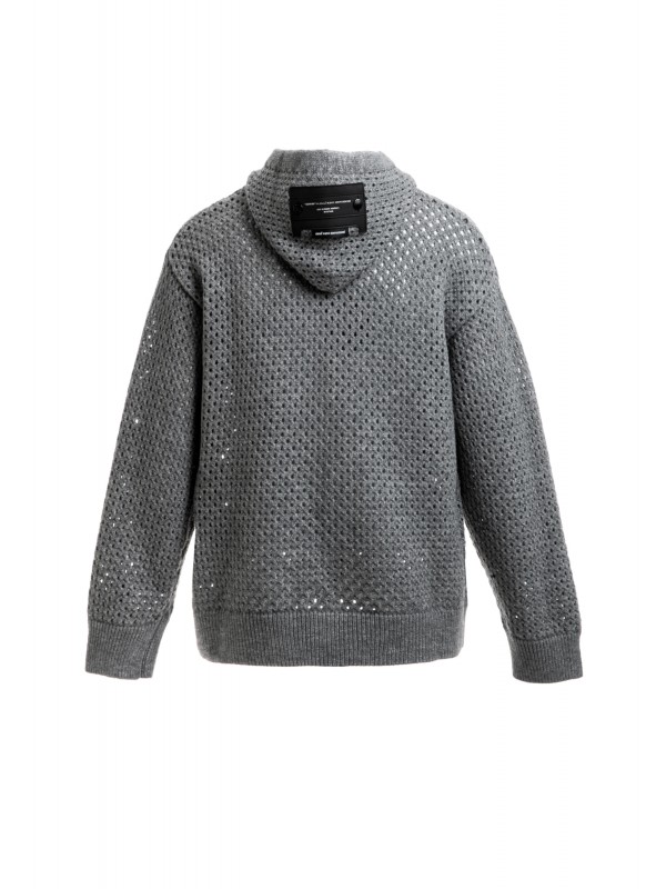 SUDADERA DE PUNTO CON CAPUCHA MWM