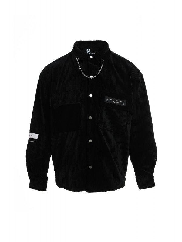 TEDDY OVERSHIRT WITH CHAIN