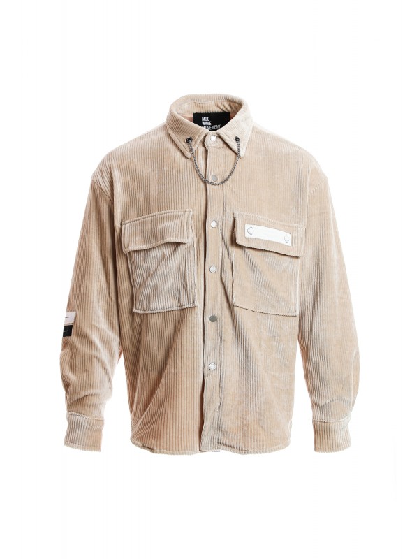 TEDDY OVERSHIRT WITH CHAIN