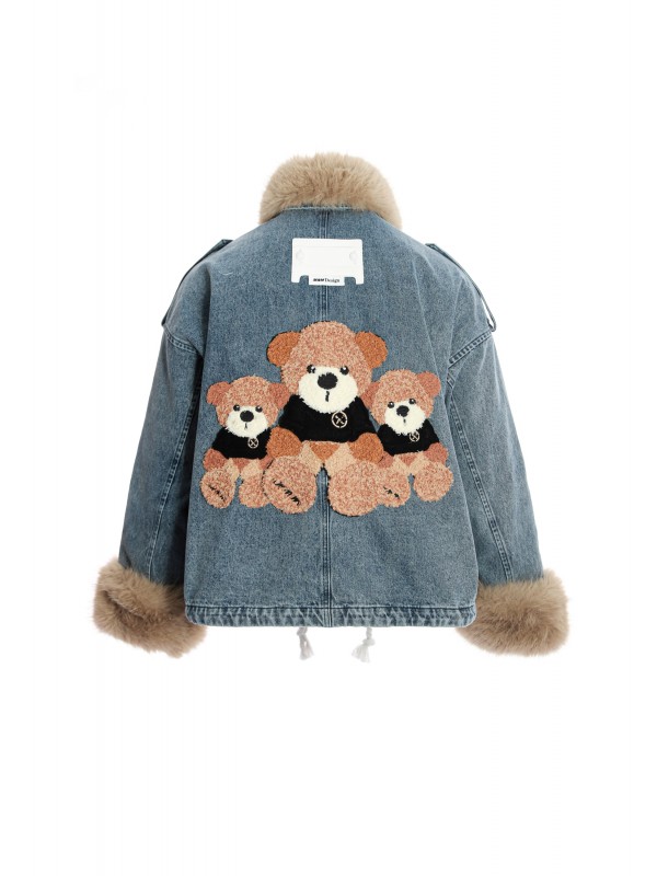 MIKE TEDDY DENIM JACKET