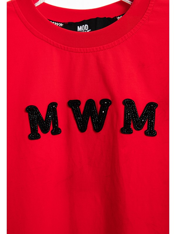 MWM STRASS LOGO T-SHIRT