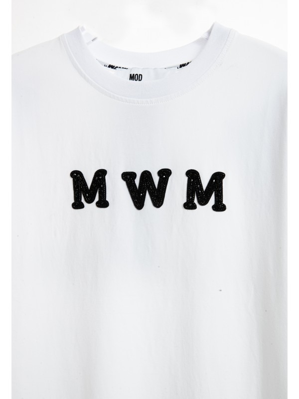 MWM STRASS LOGO T-SHIRT