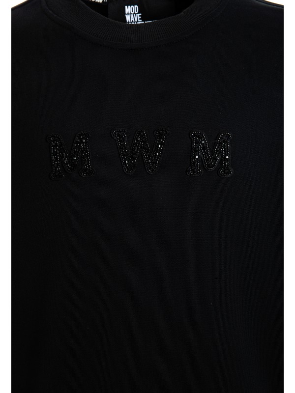 MWM STRASS LOGO SWEATSHIRT