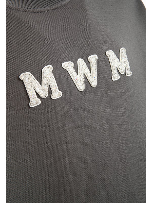 MWM STRASS LOGO SWEATSHIRT