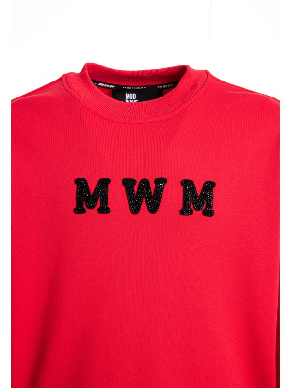 MWM STRASS LOGO SWEATSHIRT