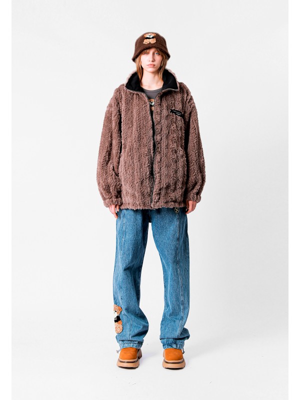 MWM MIKE TEDDY REVERSIBLE FAUX FUR JACKET