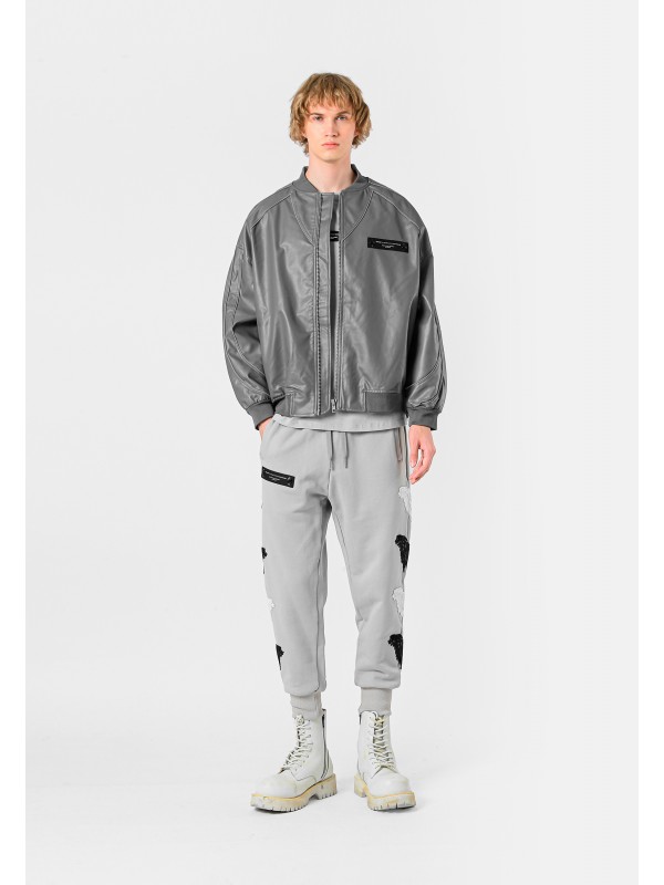 STRASS WINGS LEATHER JACKET