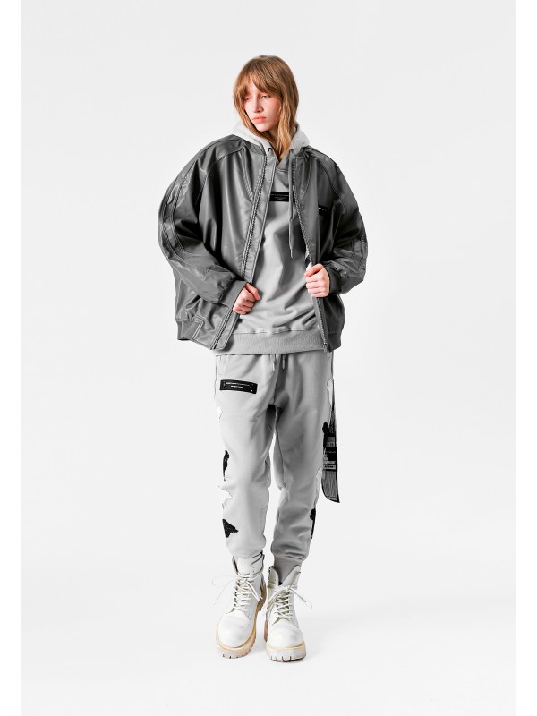 STRASS WINGS LEATHER JACKET