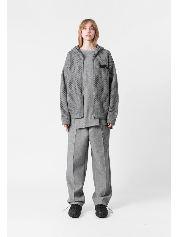 SUDADERA DE PUNTO CON CAPUCHA MWM