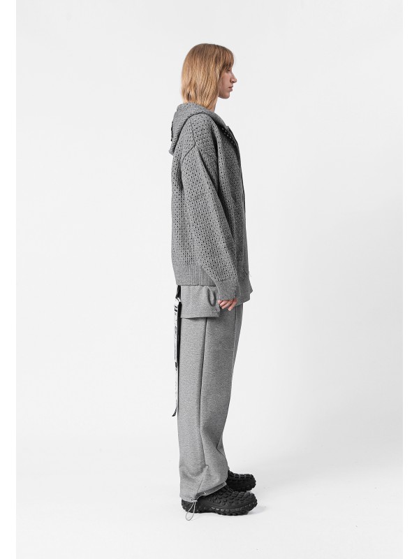 SUDADERA DE PUNTO CON CAPUCHA MWM