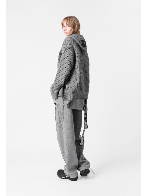 SUDADERA DE PUNTO CON CAPUCHA MWM