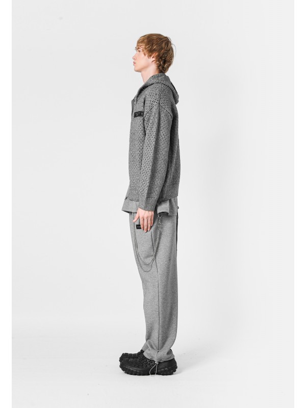 SUDADERA DE PUNTO CON CAPUCHA MWM