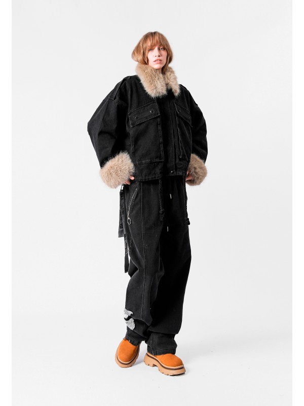 MIKE TEDDY DENIM JACKET