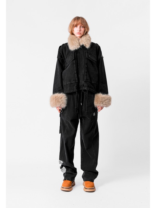 MIKE TEDDY DENIM JACKET