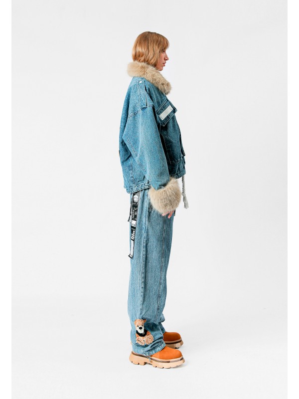 MIKE TEDDY DENIM JACKET