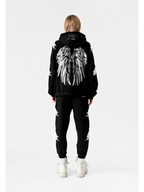 STRASS WINGS HOODIE