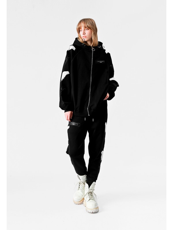 STRASS WINGS HOODIE