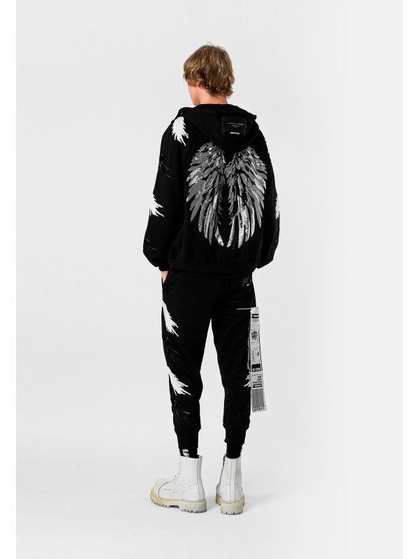 STRASS WINGS HOODIE