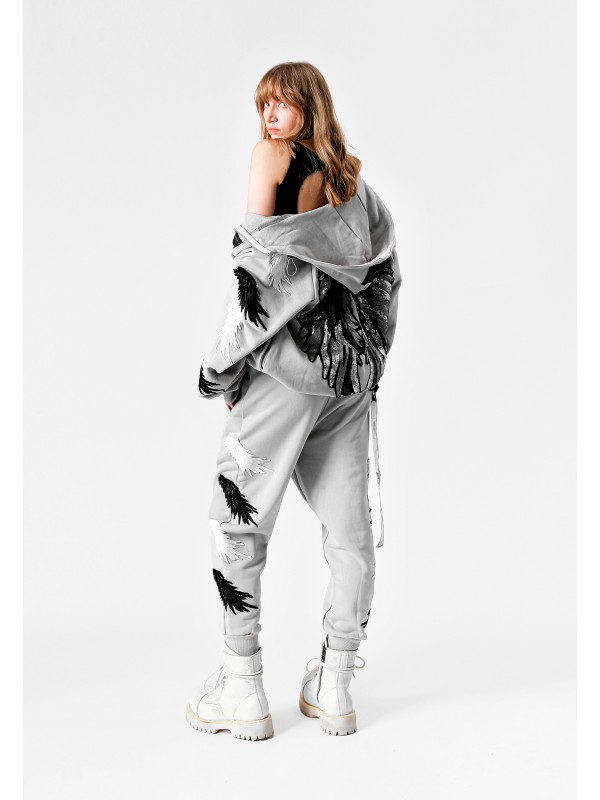 STRASS WINGS HOODIE